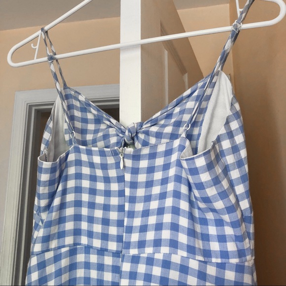 SOLD Lulus St. Helena Gingham Tie-Front Dress - Picture 7 of 11